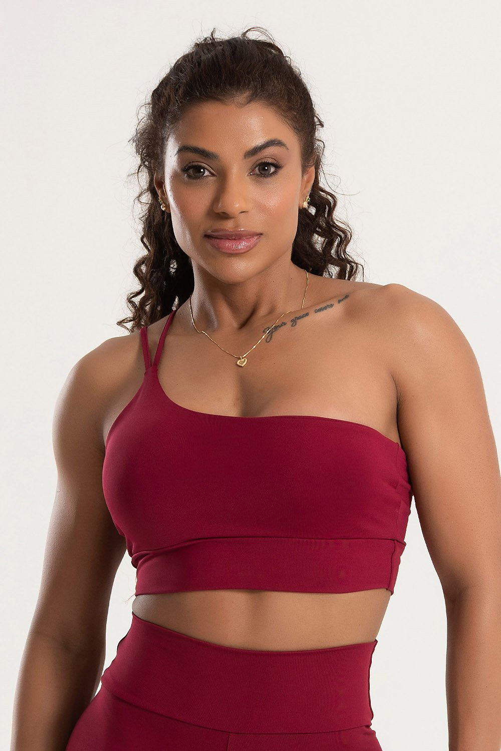 Top Ombro Único Vermelho