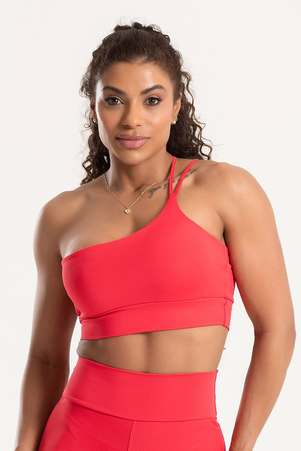 Top Ombro Único Vermelho